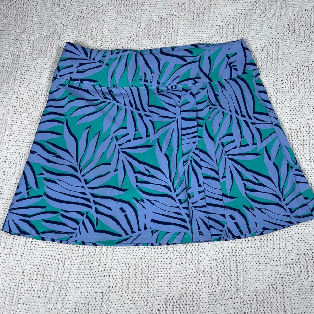 Tommy Bahama Active Leaf Print Pleated Skort
